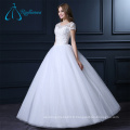 Robes de bal en dentelle en dentelle en tulle perlées en Chine Robe de mariée sur mesure